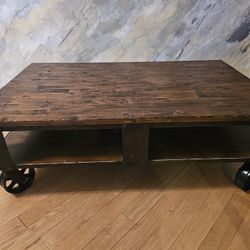 Wooden coffee table 