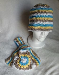 Starburst Beanie w/ Matching Wrist Tote