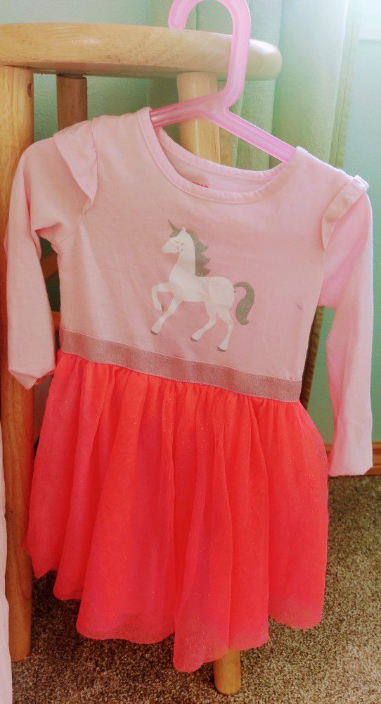 Unicorn Dress Size 4 T 