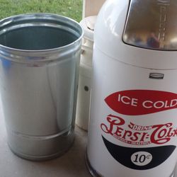 Pepsi Cola Brand New Bullet Trash Can