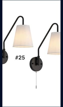 Black Wall Sconce Set Of 2 Light Fixtures
