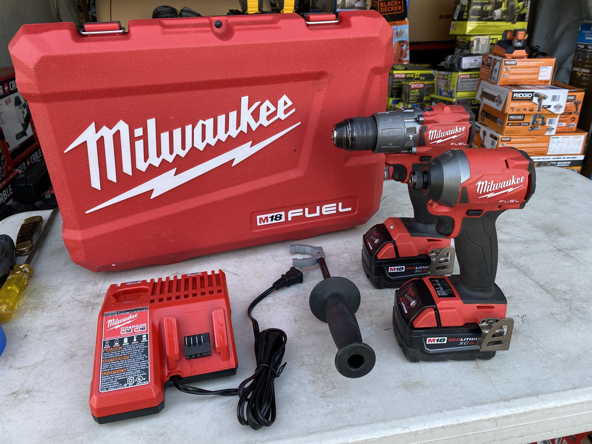 Milwaukee M18 Fuel 2 Tool Combo Kit with 2 Batteries & Charger