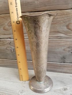 Vintage silver or silver plated vase