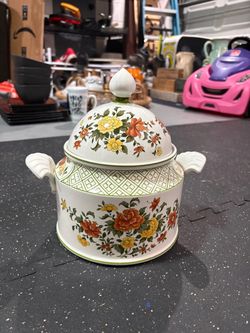 Vintage Ceramic Soup Tureen with Lid