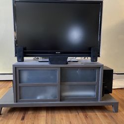 Light Gray Entertainment Console 