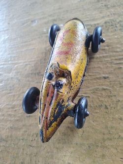 Antique hard rubber Toy Race Car