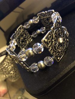 Double bead hand made bracelet