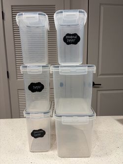 6 Pc Storage Container (Clear)