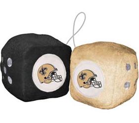 New Orleans Saints Fuzzy Dice Mirror Danglers