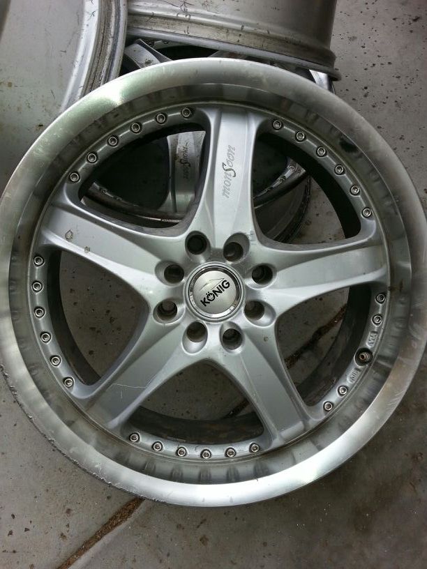 4 Konig Monsoon 18"x 7.5"JJ Rims