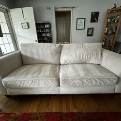 Couch- Cream Color Microfiber 