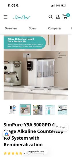 brand new counter water filter