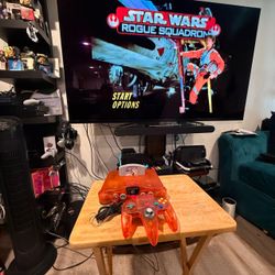 Nintendo 64 Fire Orange with HDMI