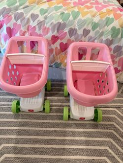 Step2 Kids Toy Shopping Carts – Set of 2