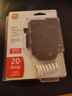 New GE 20 Amp GFCI breaker / ABB is the new name