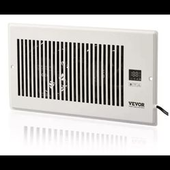 VEVOR 6 in. x 12 in. Register Quiet Vent Booster Fan, White ZCZTQFSB612INA6R5V5