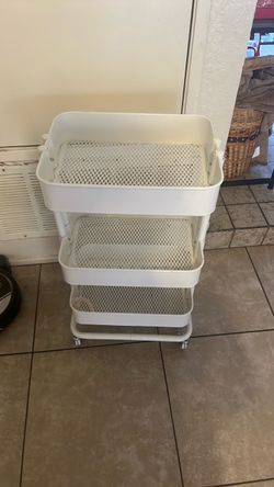 IKEA RÅSKOG 3-Tier Rolling Storage Cart