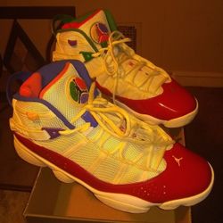 Jordan red /white 6 rings