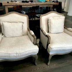 Pair of Restoration Hardware Marseilles Chairs In Excellent , Super Clean Condition .   