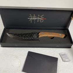 Huusk Matsato Kitchen Chef Knife  Wood Handle NEW