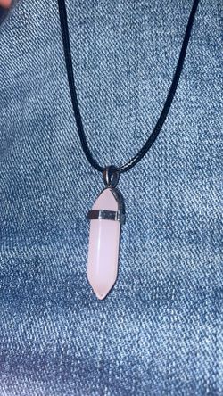 Light Pink Crystal Necklace 