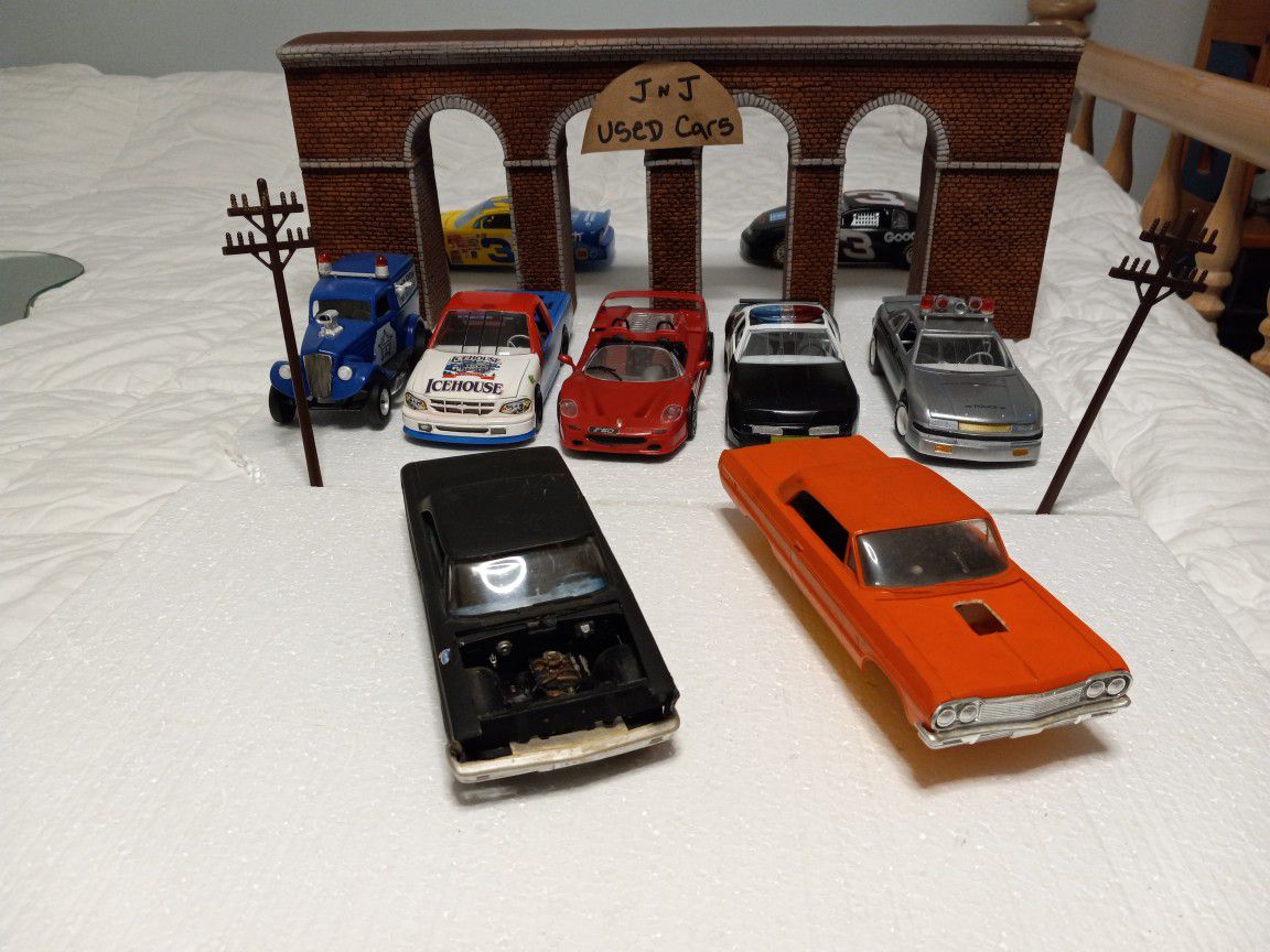 2 1960s Chevy Impalas Built Model Kits