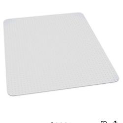 ES Robbins EverLife Anchor Bar Rectangle Vinyl Chair Mat for Flat to Low Pile Carpet, 46 by 60-Inch,
