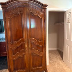 Vintage Henredon Armoire with TV Stand