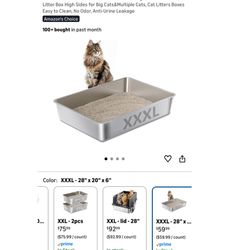Stainless Steel Litter Box 