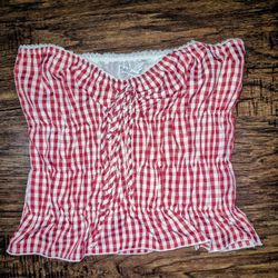 Rebellion One Plaid Tube Top