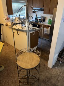 Wrought iron stand