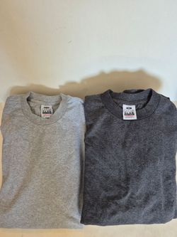 PRO CLUB 2 PC 2XL TALL GARY & 6 PC 2XL DARY GARY MEN'S HEHEARYWEIGHT COTTON SHORT SLEEVE T SHIRT
