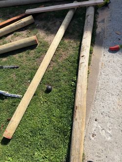 Pressure treated logs