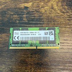 SK Hynix 32GB 2Rx8 PC4 3200AA-SE1-11 DDR4 Laptop Memory  Used but good working