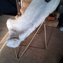 ivory Kirklands butterfly chair 