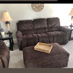 La-Z-Boy Couch, Ottoman And Recliner Set 