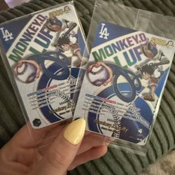 NEVER OPENED One Piece Monkey D. Luffy Dodgers Card