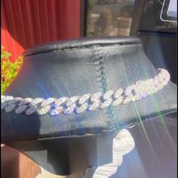 [ONE DAY ONLY] 925 Silver (WHITE GOLD) MOISSANITE 20” 8mm  Cuban Link Chain