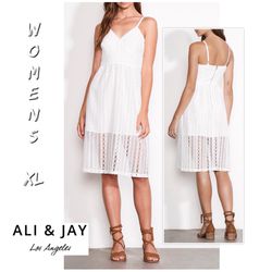 Final Sale NWT women’s designer Ali & Jay bellisimo Lace Dress Sz: XL