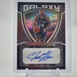 2020-21 Obsidian Jim Jackson Galaxy Autograph Refractor Sp /149