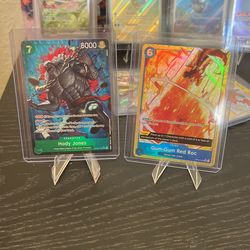 One Piece Hody Jones #35, Gum-Gum Red Roc #56