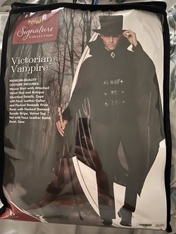 Victorian Vampire Halloween Costume , Men's Large