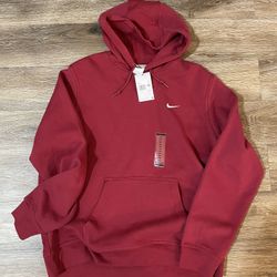 Nike Fleece Pullover Burgundy Hoodie