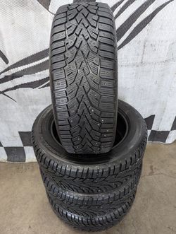 225/60r18 "Near Brand New" General Altimax Artic 12 studded winter snow tires