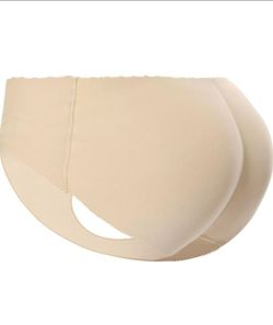 NEW! Everbellus Women Padded Panties Butt & Hip Enhancer Seamless Underwear, LARGE, Beige