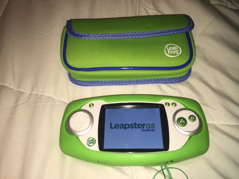Leapfrog Leapster GS Explorer with case and rechargeable pack