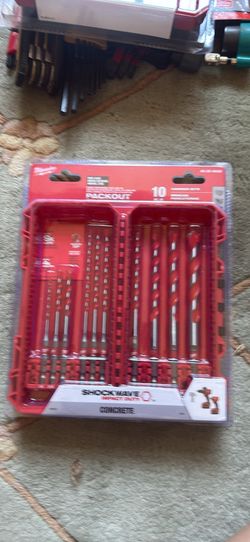 Milwaukee PACKOUT Shockwave Impact Duty Carbide Hammer Drill Bit Set