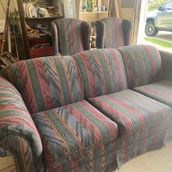 Free Sofa And Wingback Chairs