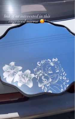 self engraved mirror 🫶🏼🥰