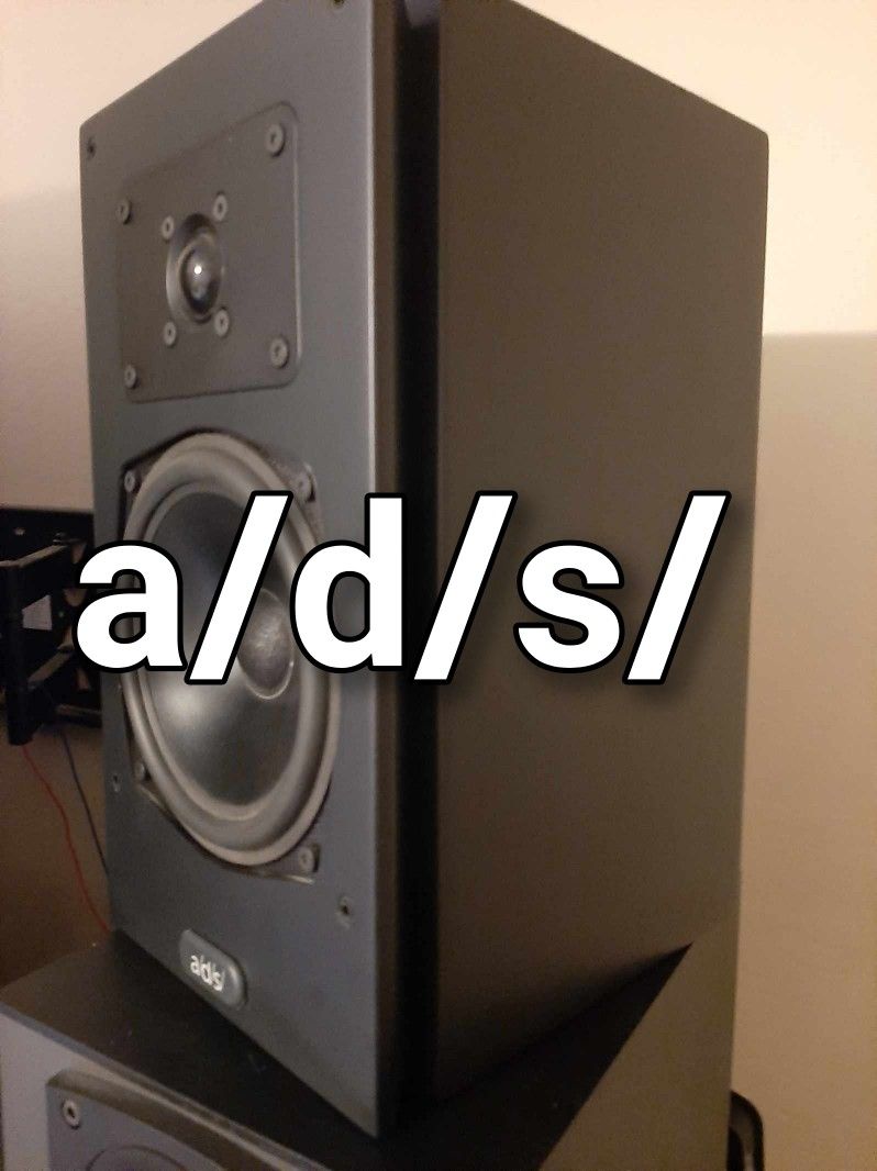 A/D/S/ Sat 6 Bookshelf Speakers  RARE!!